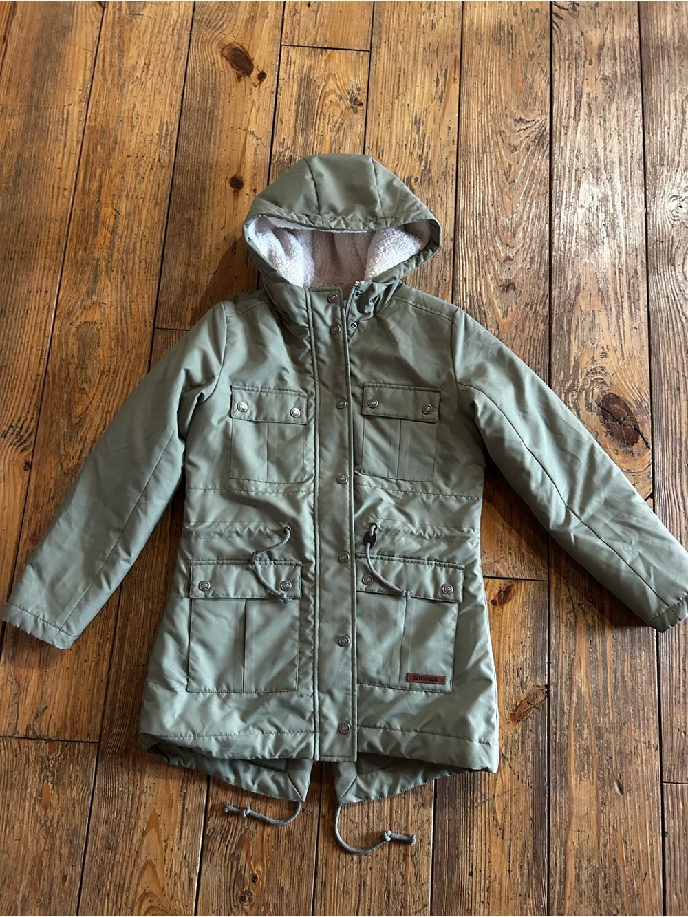 NWT Women’s Caterpillar Sherpa Lined Jacket Green Size Small